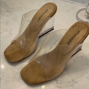 Jeffrey Campbell clear wedge